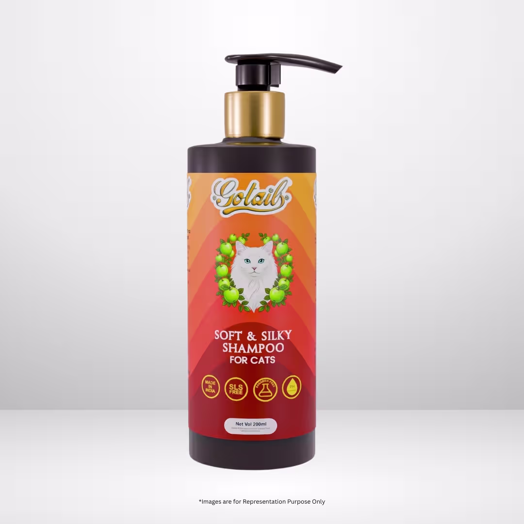 Gotail Soft & Silky Shampoo for Cats – Refreshing Green Apple (200ml)